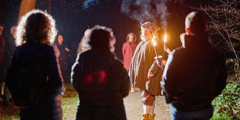 Neu-Isenburg, Stadtmuseum: Fackelführung mit dem Jäger Bärenf